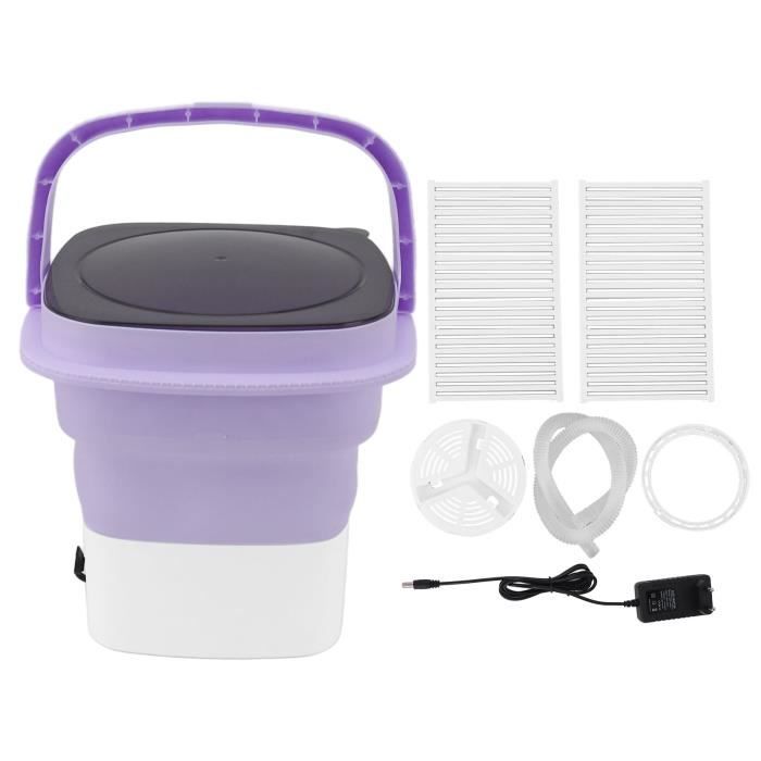Mini Machine à Laver Pliable - Capacité 13L - Pour Chaussettes, Sous-vêtements - Portable Pour Camping, Studio