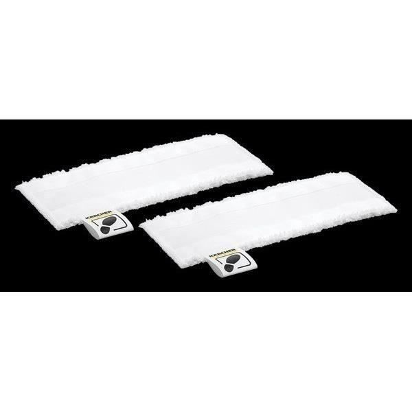 KARCHER - Kit 2 serpillières universelles microfibress pour buse sol - Compatible EasyFix (SC 1, SC 