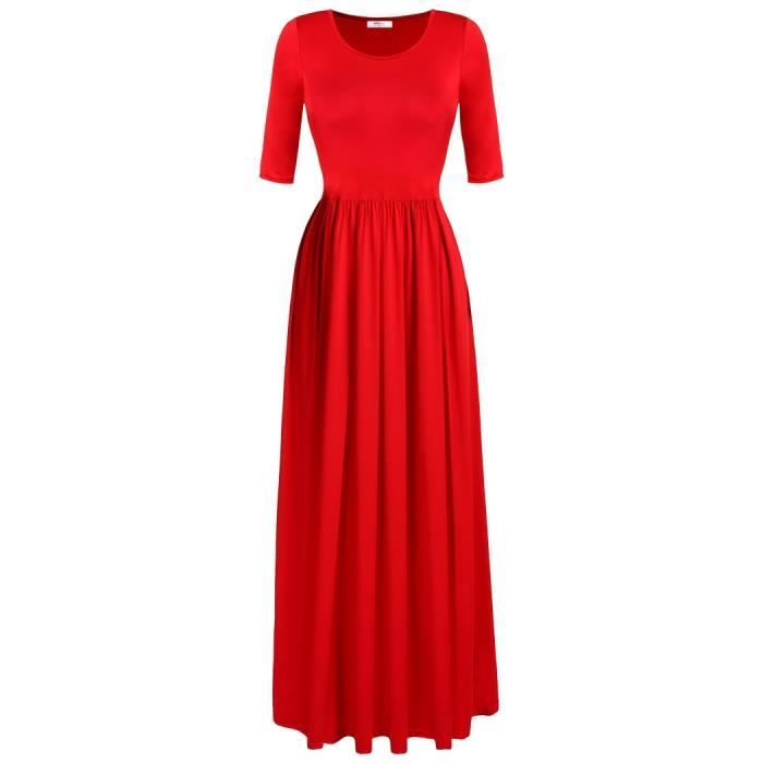 robe maxi rouge