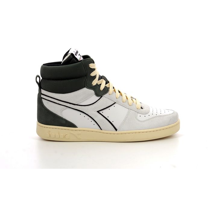 Diadora Baskets hautes Magic B Suede - DIADORA - Homme - Blanc - Cuir - Lacets