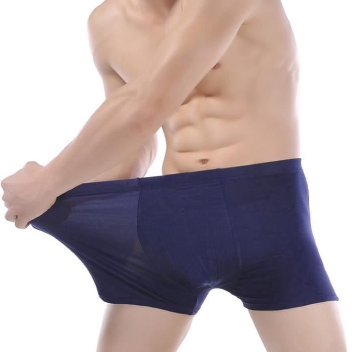 Hommes Élastique Bambou Fibre Boxer Respirant Slip Pantalon Short Slips