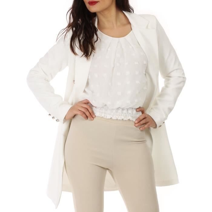 veste longue blanche