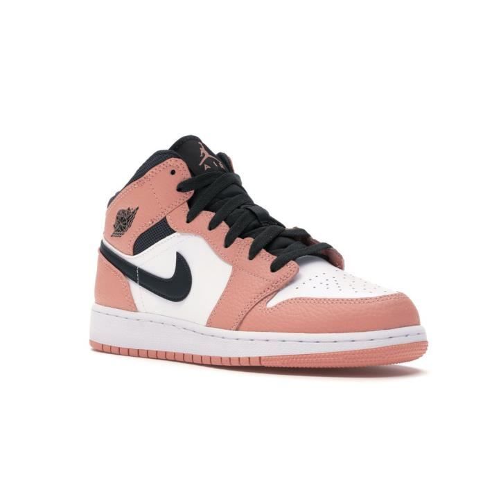 Air Jordans 1 Mid Femme Jordans One Pink Quartz Chaussures ...
