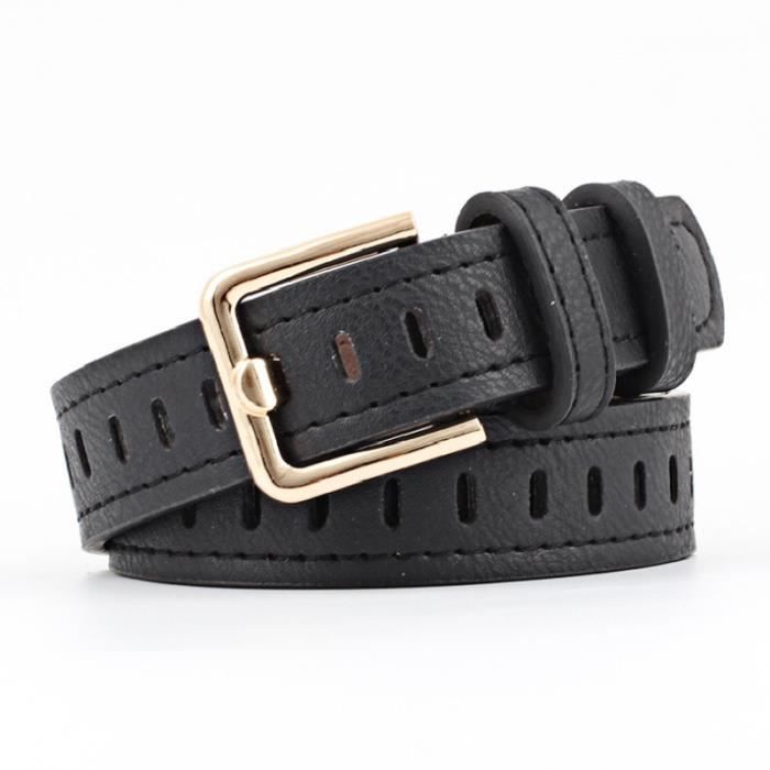 Ceinture Femme La Modeuse - Ceinture En Cuir Avec Boucle En Métal-TU-Marron Marron - Prêt-à-Porter Ceinture Levis Femme