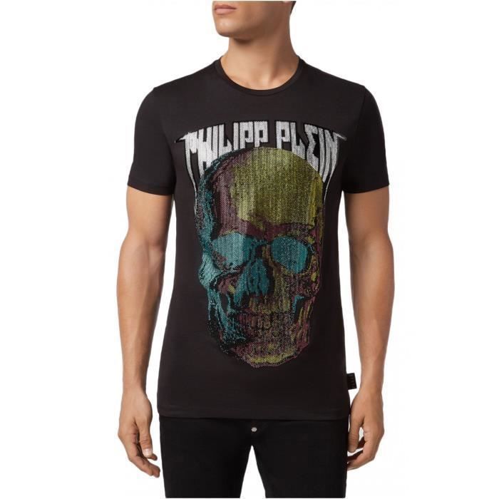 Philippe plein t shirt tete de mort online