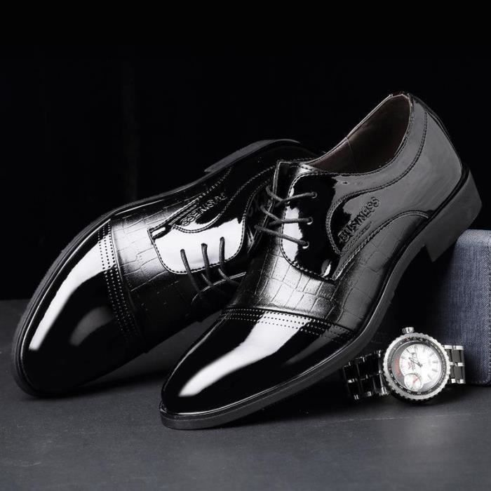 Chaussures Homme Cuir Noir Élégantes et Confortables