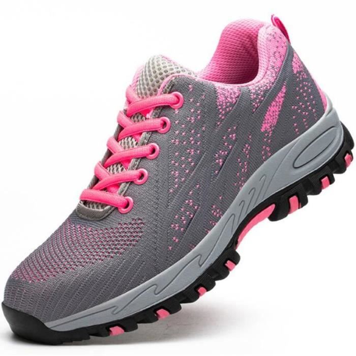 Chaussure de S curit Femme Rose Rose Cdiscount Pr t Porter