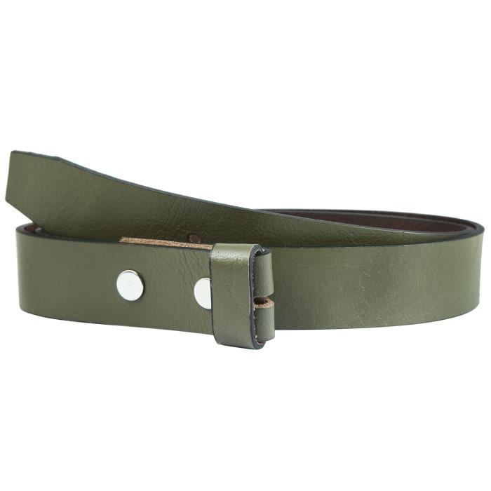 ceinture cuir vert femme