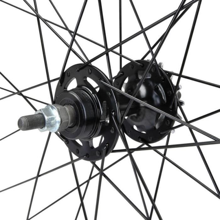 Roue de v lo route fixie arriere double filetage avec pignon P2R