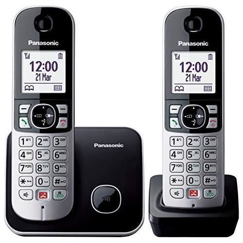 Panasonic KX TG6852JTB telefono Telefono DECT Identificatore di chiamata Nero G - vue 6