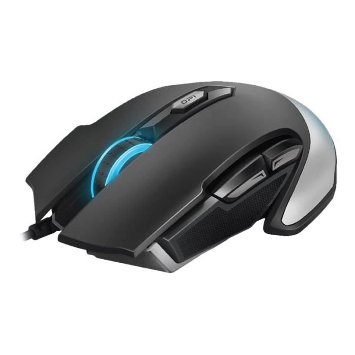 Rapoo Vpro V310 Gaming Souris Pour Droitiers Laser 6 Boutons Filaire Usb Noir