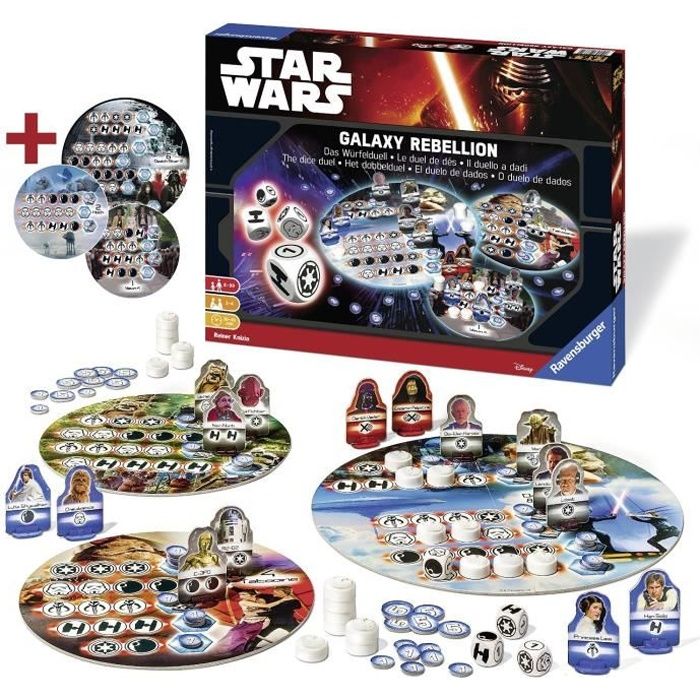 STAR WARS Jeux de Société Galaxy Rebellion Disney Cdiscount Jeux Jouets