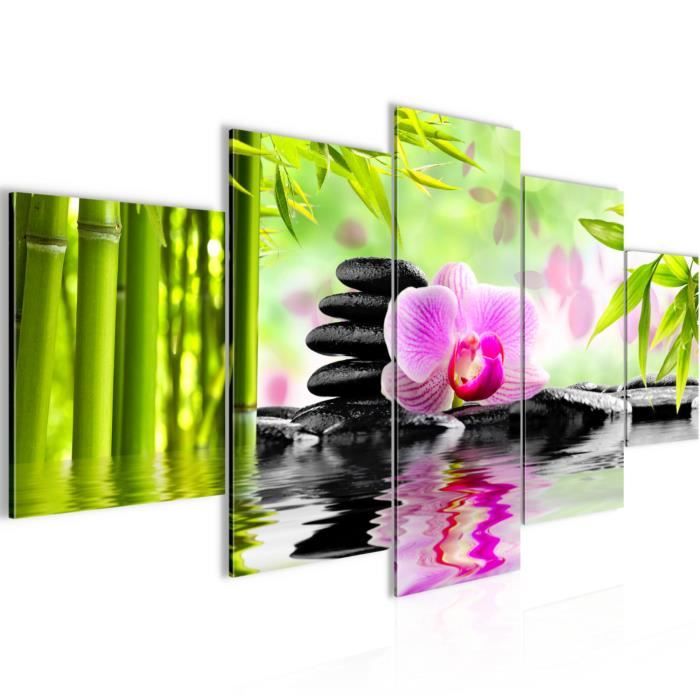 Tableau - Joie et orchidée 200x100 Artgeist cm | Leroy Merlin