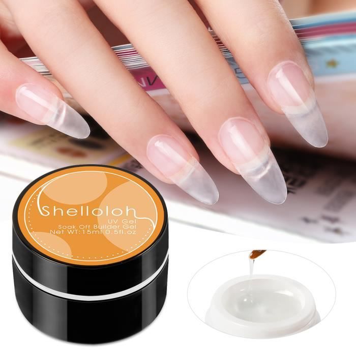 Builder Gel Construction Transparent 15ml Gel Extension Gel Uv Faux Ongles Gel Quick Building Nail Uv Led Gel Et Resine Manucure Cdiscount Au Quotidien