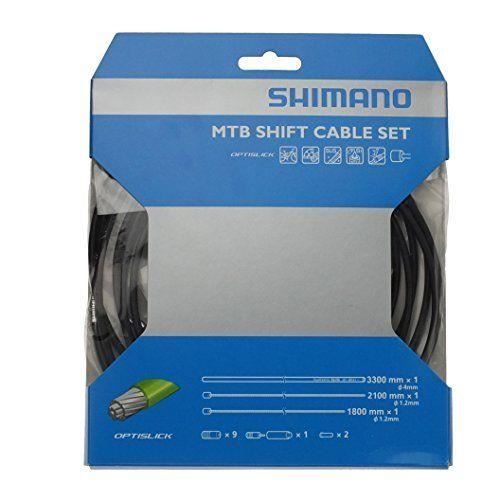 Kit et Gaines de Càbles de Dérailleur Shimano Mtb OT-SP41 Optislick Scellés avec Butées
