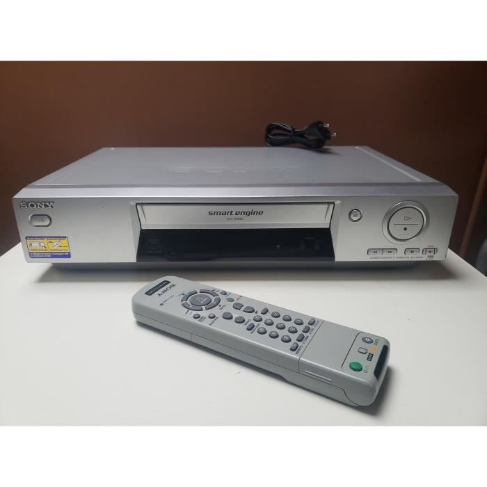 Magnétoscope Sony SLV-SE810 HiFi Stéréo Argenté – 4 Têtes, Super TriLogic, ShowView, SmartLink