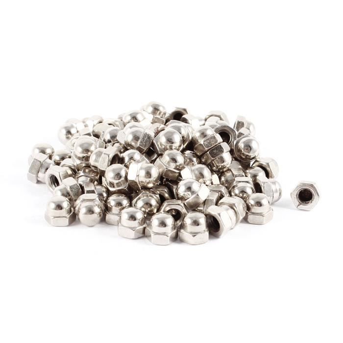 M1.2 x 1.2mm plaqué nickel écrous hexagonaux DIN 934 1000pcs attaches