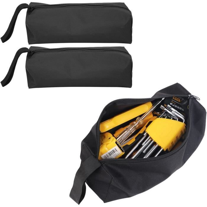 Sac À Outils Avec 5 Poches Zippés Sacoche Outils Portable Multifonction
