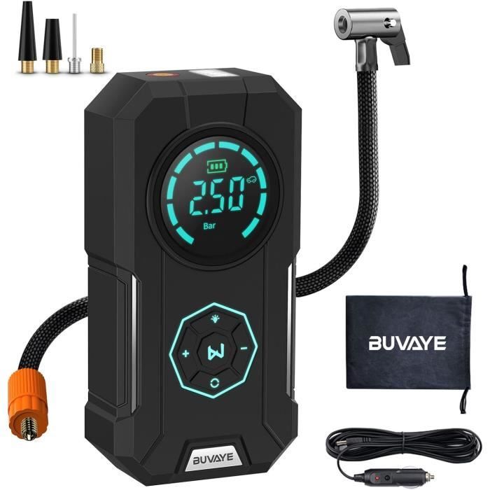 Compresseur Air Portable 160PSI - Gonfleur Rapid Pour Pneus
