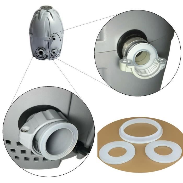 Kit Joints Toriques Pour Pompe à Eau Lay-Z-Spa / SaluSpa / Coleman - Inclut Roue, Arbre Céramique Et Acier - 5