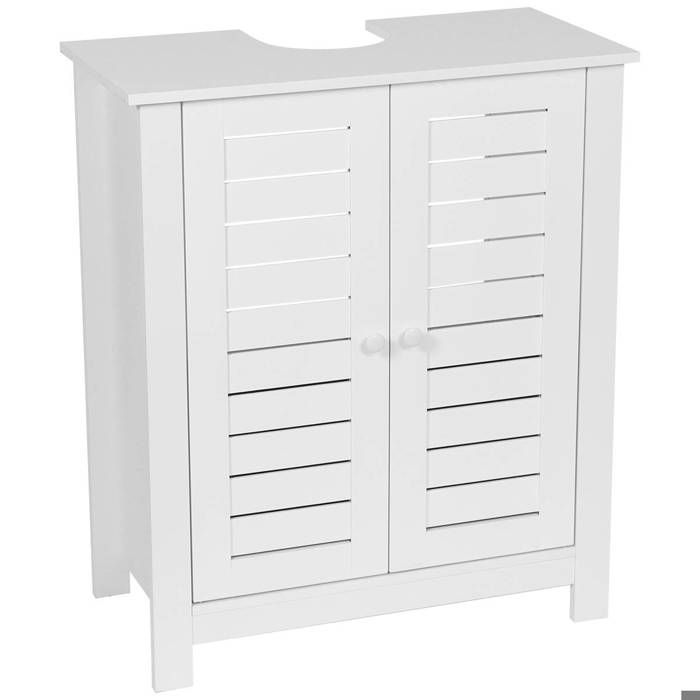 MEUBLE SOUS LAVABO MDF 2 PORTES/1 ETAGERE INTERIEURE - SANTORIN MEUBLE SOUS LAVABO MDF 2 PORTES/1 ETAGERE INTERIEURE - SANTORIN