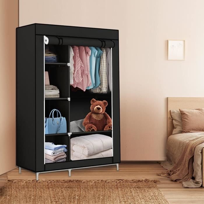OHMG Armoire De Rangement Garde-Robe Pliable En Tissu Intissé Garde