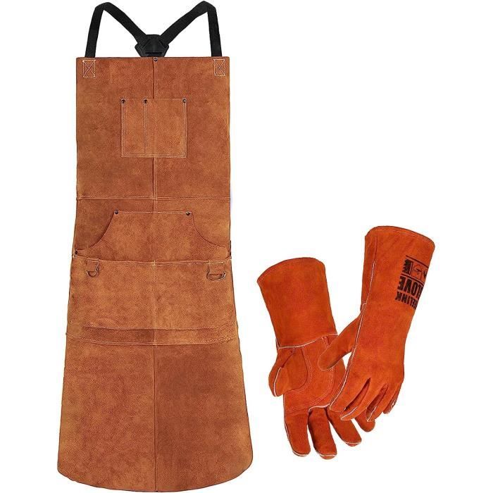 Tablier de sales travail en cuir