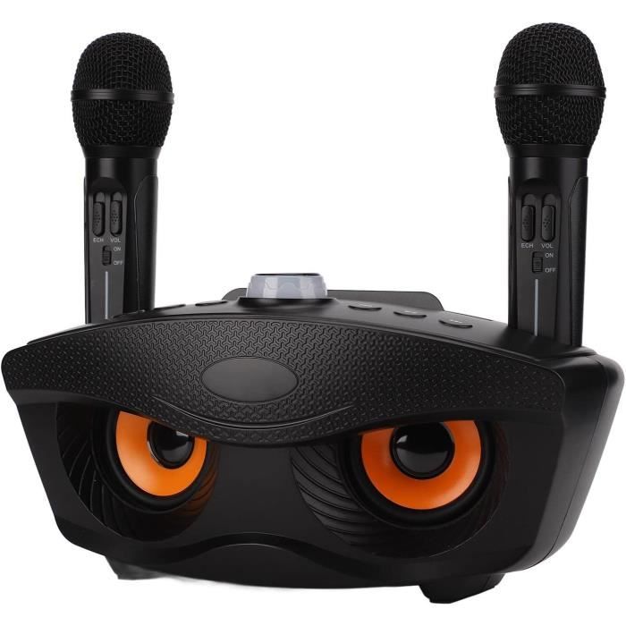 Microphone Karaoké Bluetooth 5.0 Avec Mixeur - Double Micro UHF Sans Fil - Set Complet EU