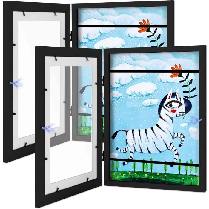 5 Cadres Magnétiques 30x40cm - Affichage Sans Perçage Pour Photos Et Documents - PVC Transparent