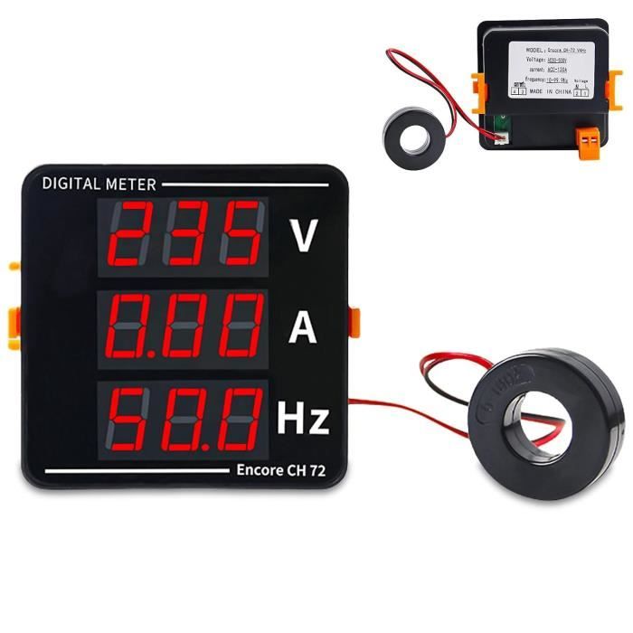 TMISHION Voltmètre à Affichage LED Indicateur De Compteur De Courant De