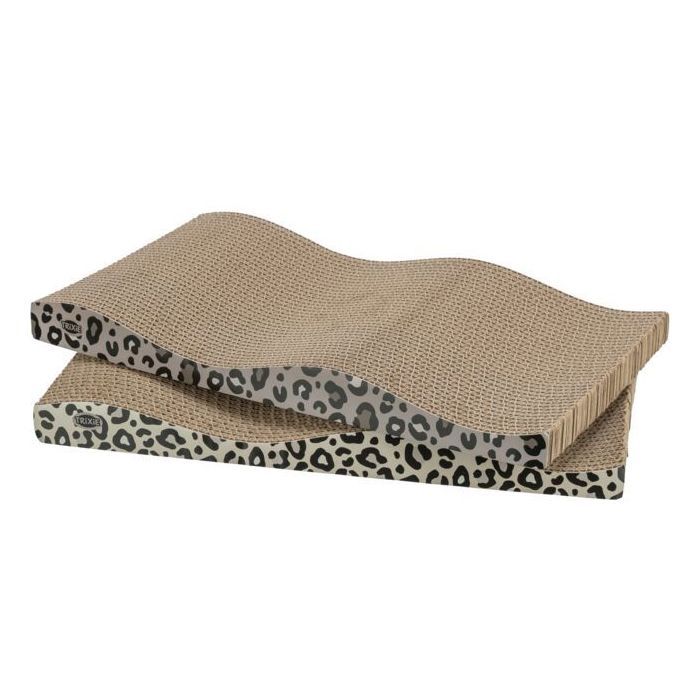 Trixie Griffoir pour chat LEO 44x25x6 cm 2 pieces motif leopard