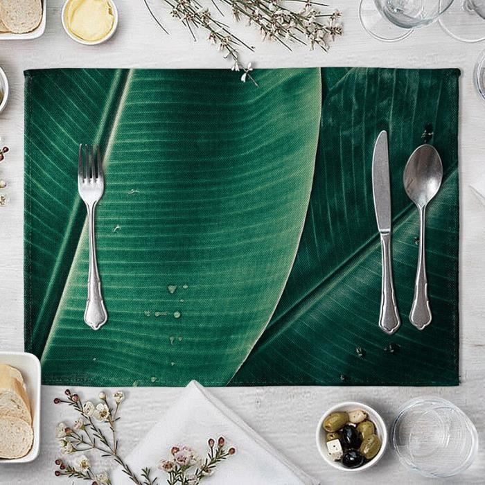 Napperons de Cuisine,Table Tapis Gamelle Antidérapante Coussin Ensemble de Caboteur PVC Lavable