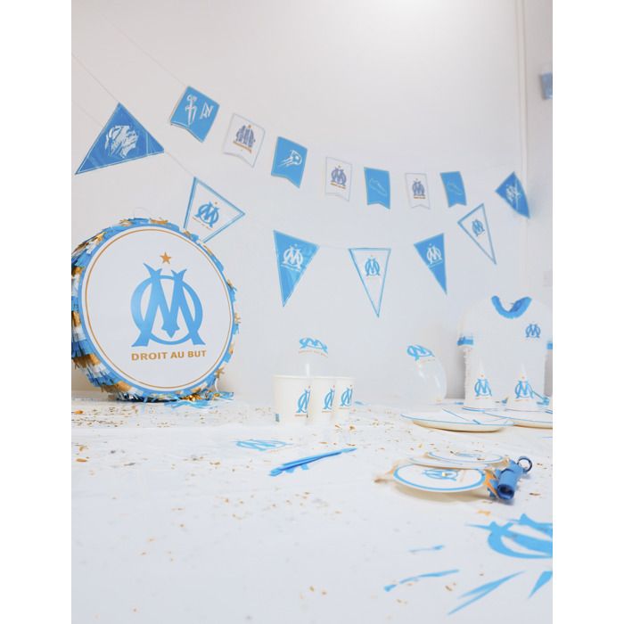 Olympique De Marseille 2 Verres à Eau 28cl - Collection Officielle OM - Cadeau Supporter