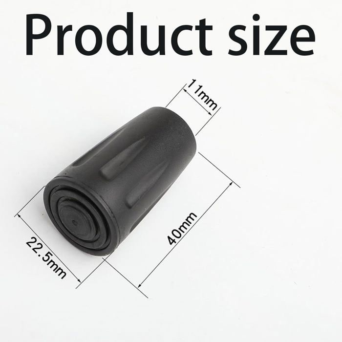 100 Embouts De Canne En Caoutchouc Noir – 11 Mm (1,1 Cm) – Bouchons Pour Bâtons Ou Pieds De Meuble