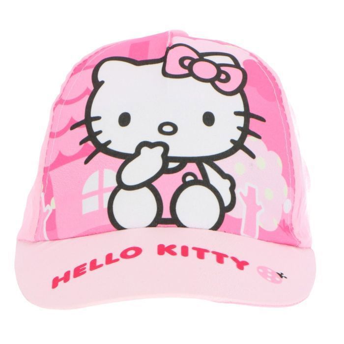 Chemisier à Manches Casquette Hello Kitty Pour Fille - Taille L - Dentelle Orange - Neuf Avec étiquettes