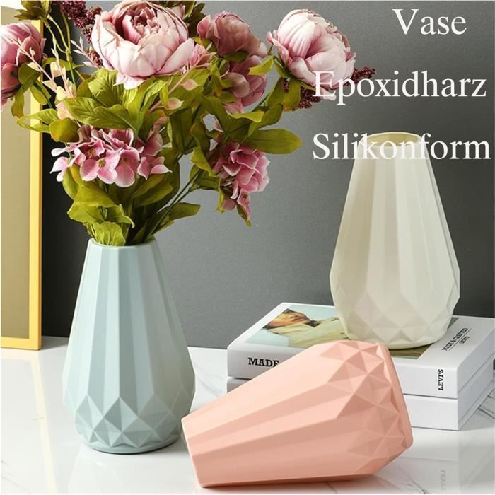 Lot De 3 Moules Silicone Bougeoirs Et Vases - DIY Bougies Et Pots De Fleurs