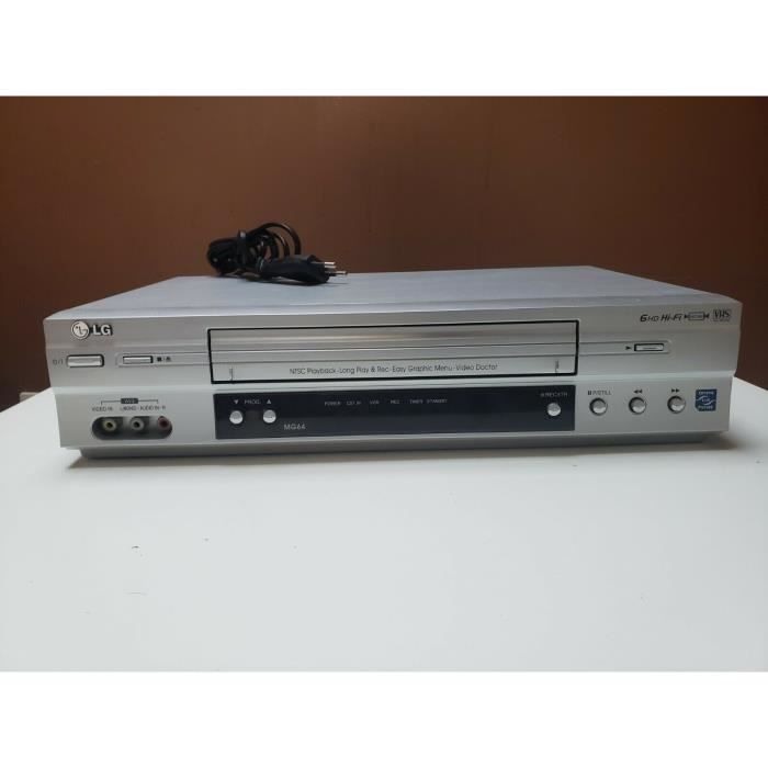 MAGNETOSCOPE LG MG64 LECTEUR ENREGISTREUR K7 CASSETTE VIDEO VHS VCR HIFI 6  TETES + TEL - Cdiscount TV Son Photo
