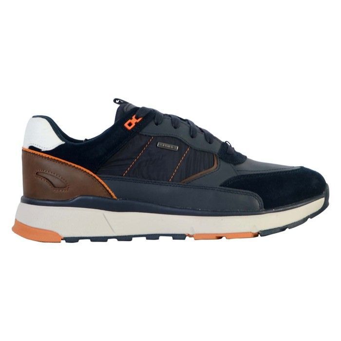 Baskets Homme GEOX Dolomia ABX Cuir Impermeable Bleu Marine Bleu marine Cdiscount Chaussures