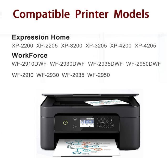 Cartouches compatibles pour Epson Expression Home XP-2200 XP-2205 XP-3200  604 XL