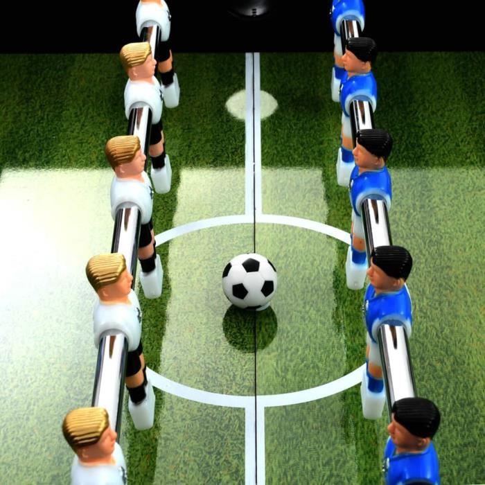 Table De Football Acier 60 Kg – 140 X 74,5 X 87,5 Cm – 22 Joueurs, 8 Barres – Jeu Intérieur