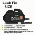 Réhausseur bas LIONELO Luuk Fix i-Size - Groupe 2/3 - ISOFIX - Gris-2