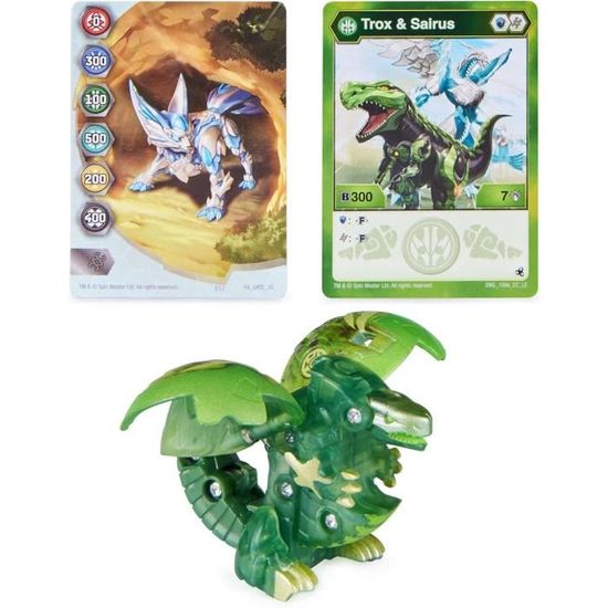 Jouet Bakugan Trox vert dinosaure transformable avec cartes - Spin Master -  Modèle Trox - Cdiscount Jeux - Jouets