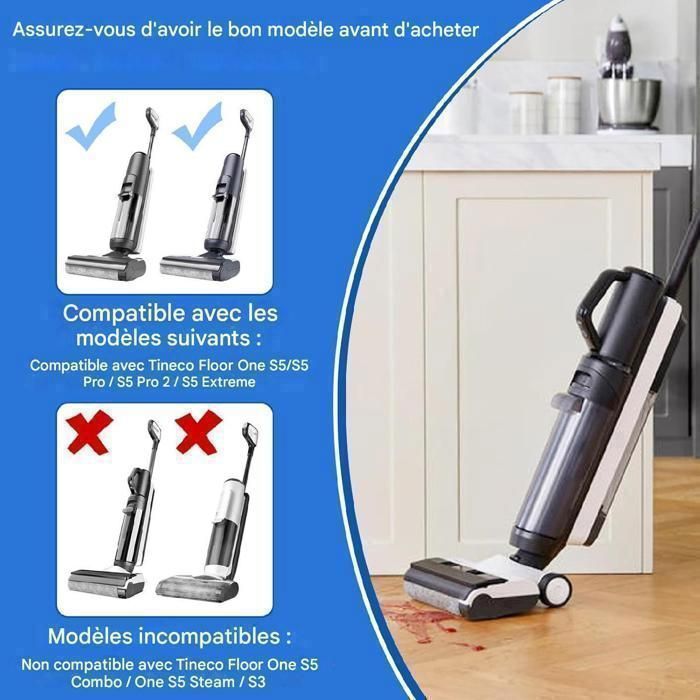 Fixbetter Kit Rechange Tineco FLOOR ONE S6 / S7 PRO – 2 Rouleaux Brosse + 2 Filtres HEPA + 1 Brosse Nettoyage – Performance Prolongée Rouleau Brosse Tineco S6 S7 Fixbetter Kit Rechange Tineco FLOOR ONE S6 / S7 PRO – 2 Rouleaux Brosse + 2 Filtres HEPA + 1 Brosse Nettoyage – Performance Prolongée Rouleau Brosse Tineco S6 S7