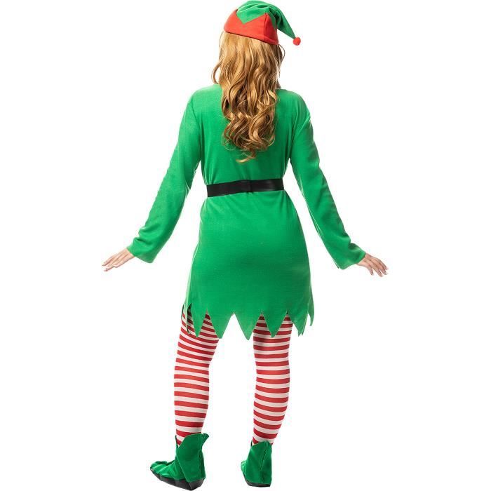 Déguisement Lutin Noel femme FUNIDELIA Robe, et ceinture