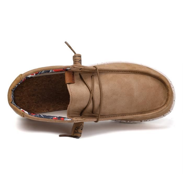 Mocassins Homme Chaussures Léger Mode Chaussures Bateau Respirant Loafers Confort Chaussures Plats Flâneurs Chaussures Décontractées EU 39-48