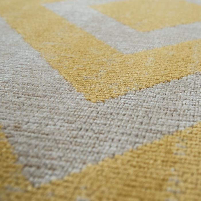 Tapis D'extérieur Résistant Aux Intempéries - 60x110 Cm - Coloris Jaune Chiné - Pour Terrasse, Balcon Ou Intérieur