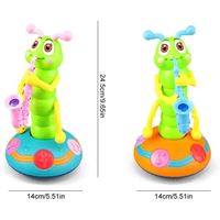 Chenille Saxophone Dansante Avec Musique Et Lumière – Évitement D’obstacles – Jouet Interactif Dès 6 Mois – PQKL-party