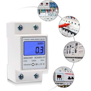 Compteur d'énergie WiFi Tuya 80A, pour maison intelligente, 100-240V