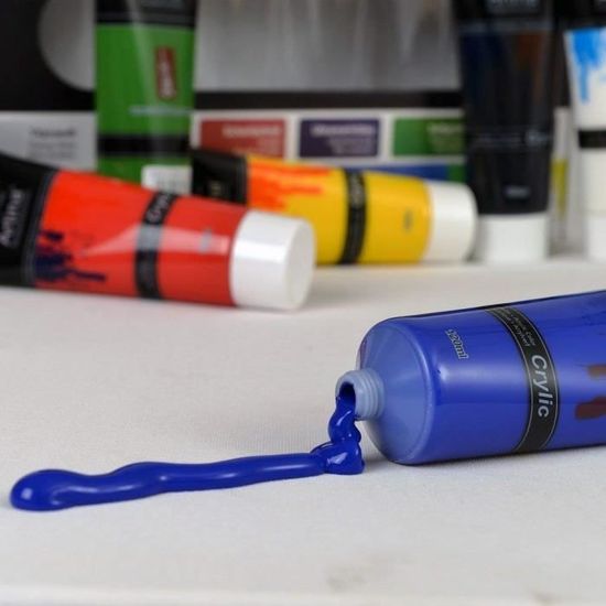 ARTINA CRYLIC Lot de 24 Tubes Peinture Acrylique pour Artistes - Fortement  Pigmentées - 120 ml - Achat / Vente peinture acrylique Artina crylic  Peinture Acry - Cdiscount