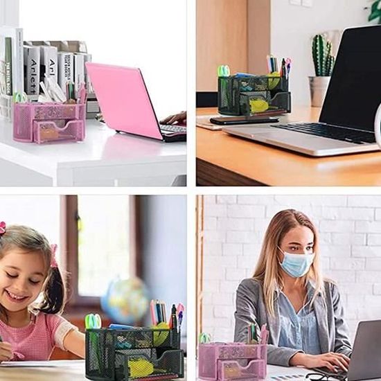 Rangement Bureau Kawaii Gianotter Organisateurs De Bureau Et Accessoires, Fournitures Organisateur De Bureau Fille